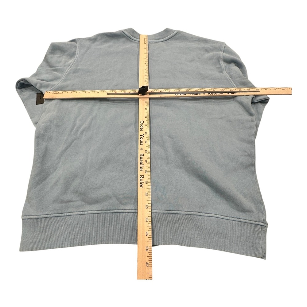 Herschel Supply Co. Cardigan Sweatshirt Light Blue Cotton Blend Size M - Picture 7 of 10